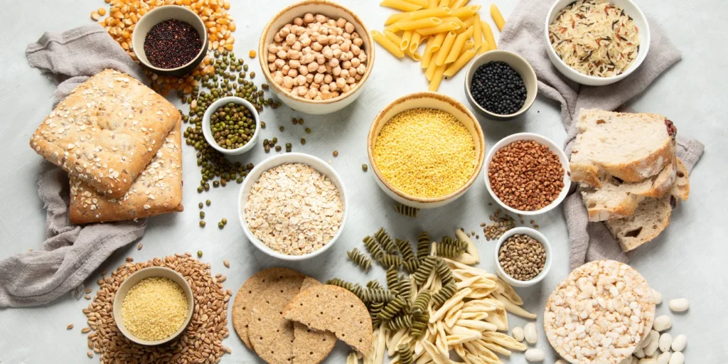 Imagenes que muestran diferentes carbohidratos