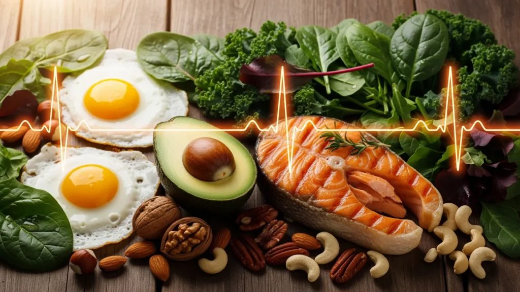 Beneficios dieta keto, salud metabólica, energía natural, alimentos keto saludables, grasas saludables, pérdida de peso, cómo la dieta keto mejora tu metabolismo y energía.