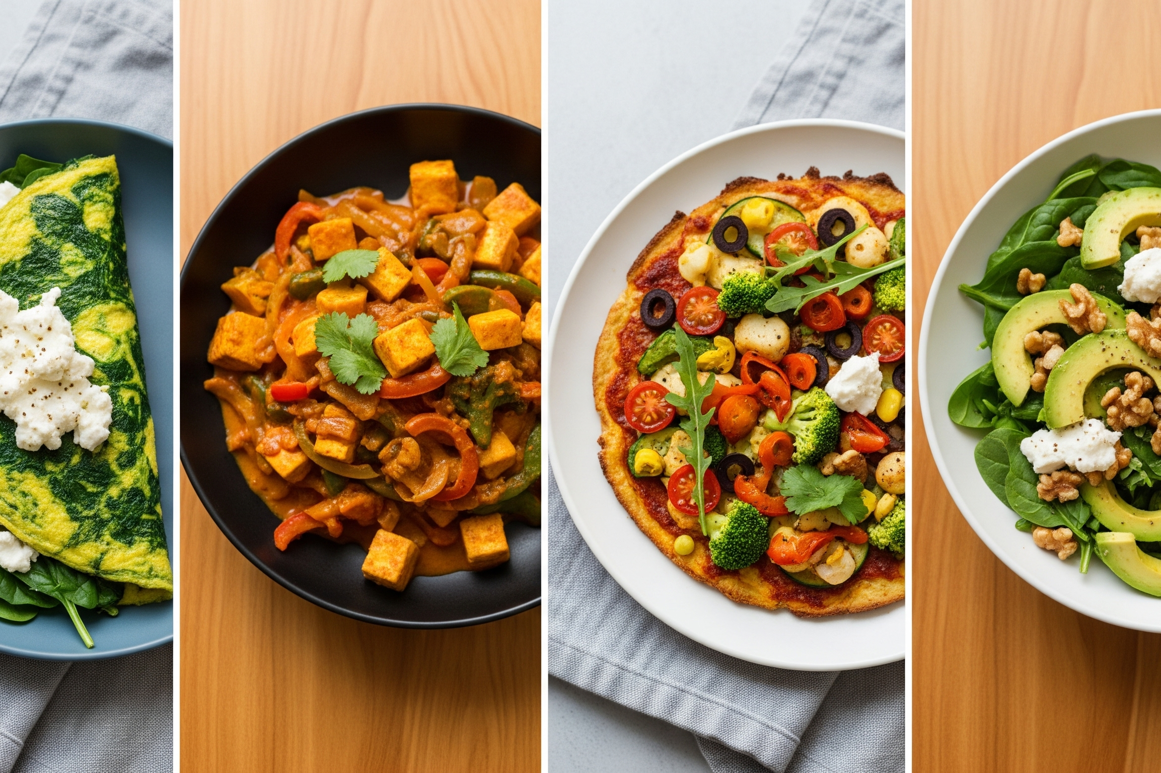 Ideas de recetas keto sin carne