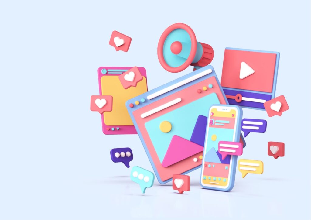 Diferentes redes sociales