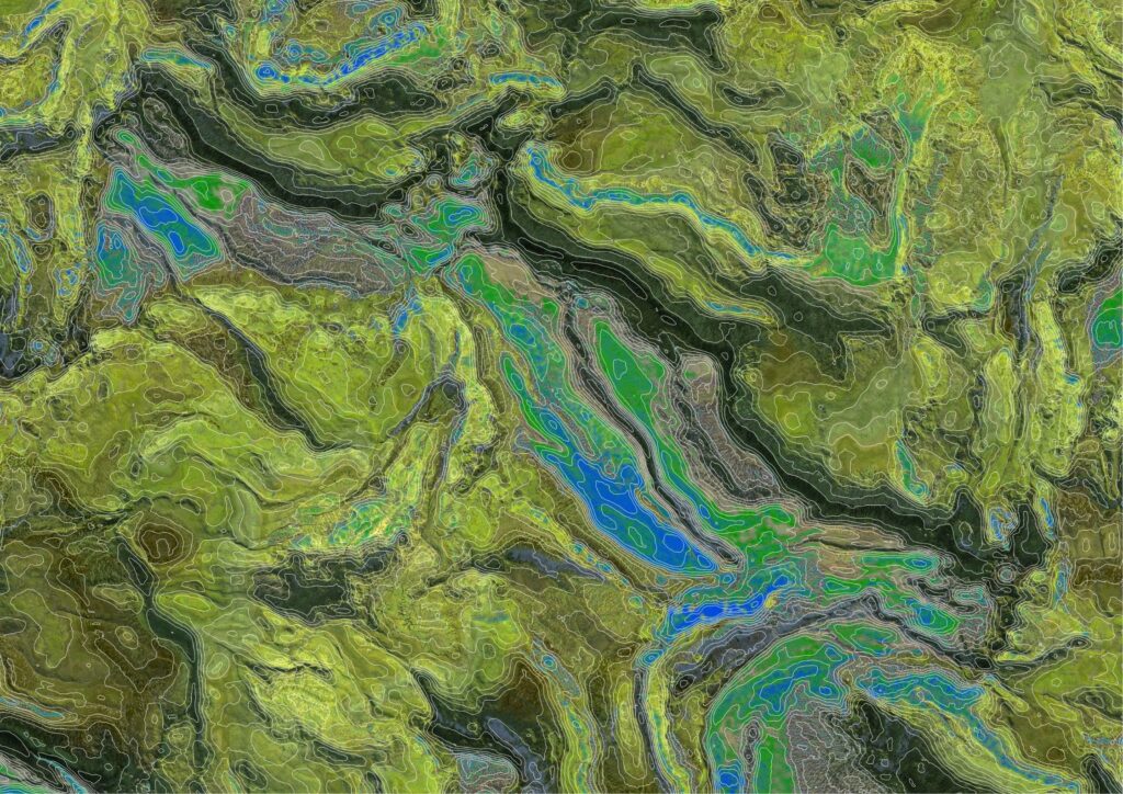 Fotografía de un levantamiento topográfico 