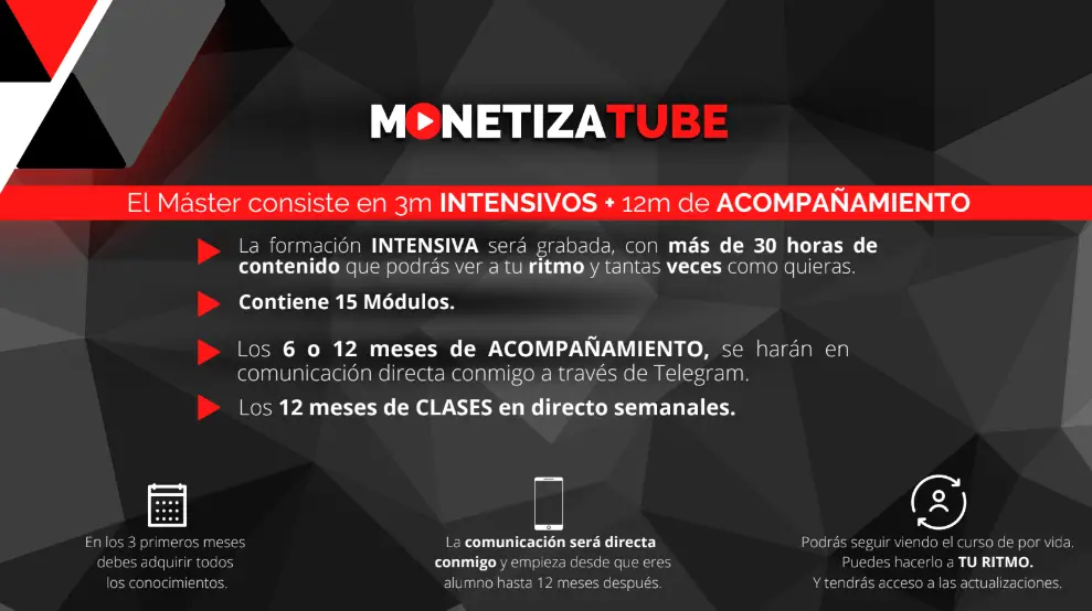MonetizaTube curso de Mari Fuentes para ganar dinero en YouTube sin aparecer, crear canales automatizados y generar ingresos pasivos online
