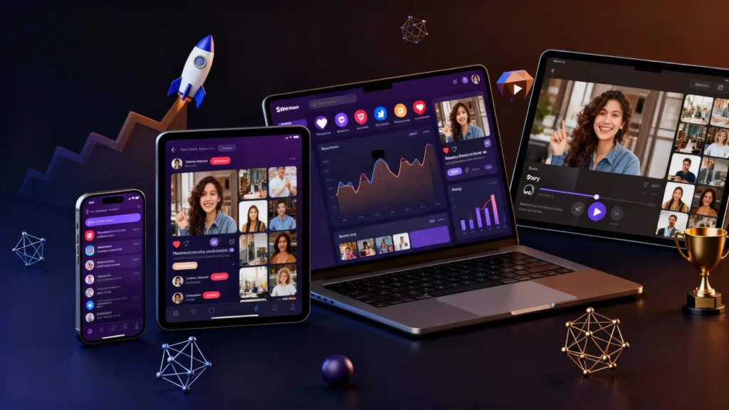 Ejemplos de cuentas de Instagram exitosas y estrategias de emprendedores para crecer sin publicidad, mostrando engagement, reels y crecimiento orgánico.