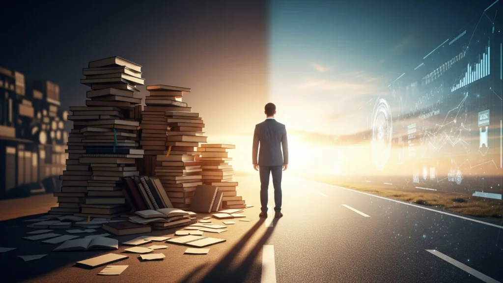 Persona dejando la teoría y tomando acción en el curso Mi primera venta 7 días para iniciar su negocio digital.