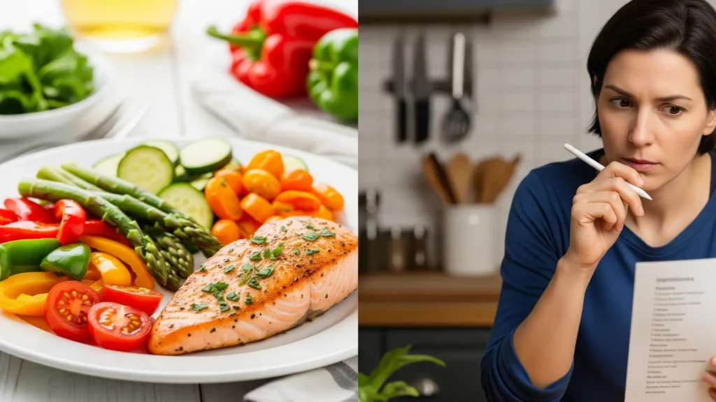 Ventajas y desventajas de recetas para diabéticos, plato saludable, alimentación equilibrada, planificación de comidas, recetas para diabéticos, dieta para diabéticos