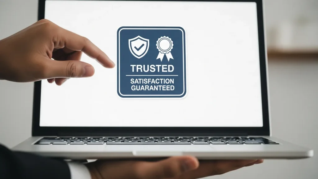 Garantía de satisfacción que respalda la eficacia del curso de inglés Método Inmersivo 3 en 9.