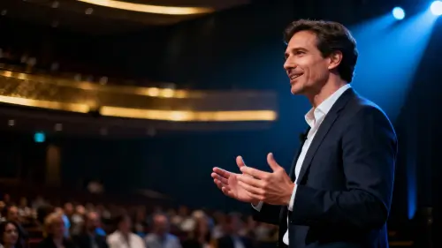 Persona comunicando con confianza frente a una audiencia, simbolizando los resultados del Curso de Oratoria de Fernando Miralles para mejorar la comunicación y perder el miedo escénico.