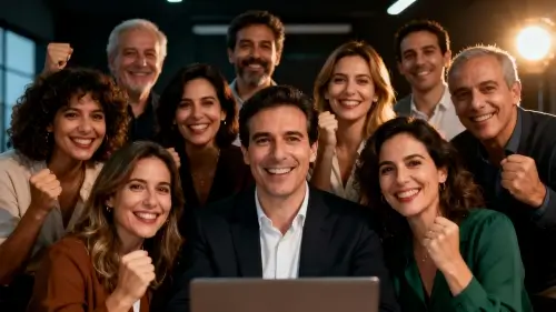 Estudiantes reales del Curso de Oratoria Online de Fernando Miralles compartiendo testimonios de éxito y confianza al hablar en público con autoridad.