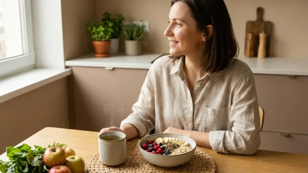 Alimentación saludable para reducir la ansiedad y mejorar el bienestar emocional.